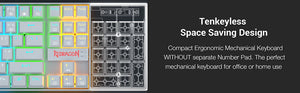 Redragon Kumara K552-RGB (WHITE) Mechanical Gaming Keyboard with BROWN Switches