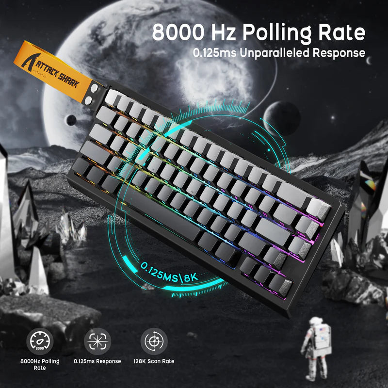 ATTACK SHARK X68HE Magnetic Keyboard With X3 Gaming Mouse Set
