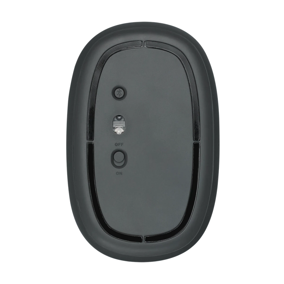RAPOO M650 Bluetooth Multi-Device Silent Mouse, Dual Mode Bluetooth + 2.4G Wireless Mouse, 9 Months Battery Life, Switch up to 3 Devices, 2-Year Warranty - Dark Grey