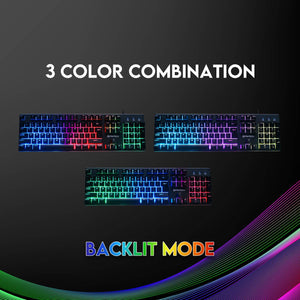 Fantech K614L Fighter III RGB Wired Gaming Keyboard Black