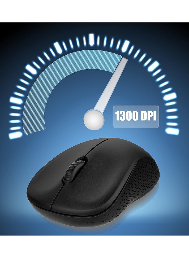 Rapoo 1620 Wireless USB Optical Mouse Black