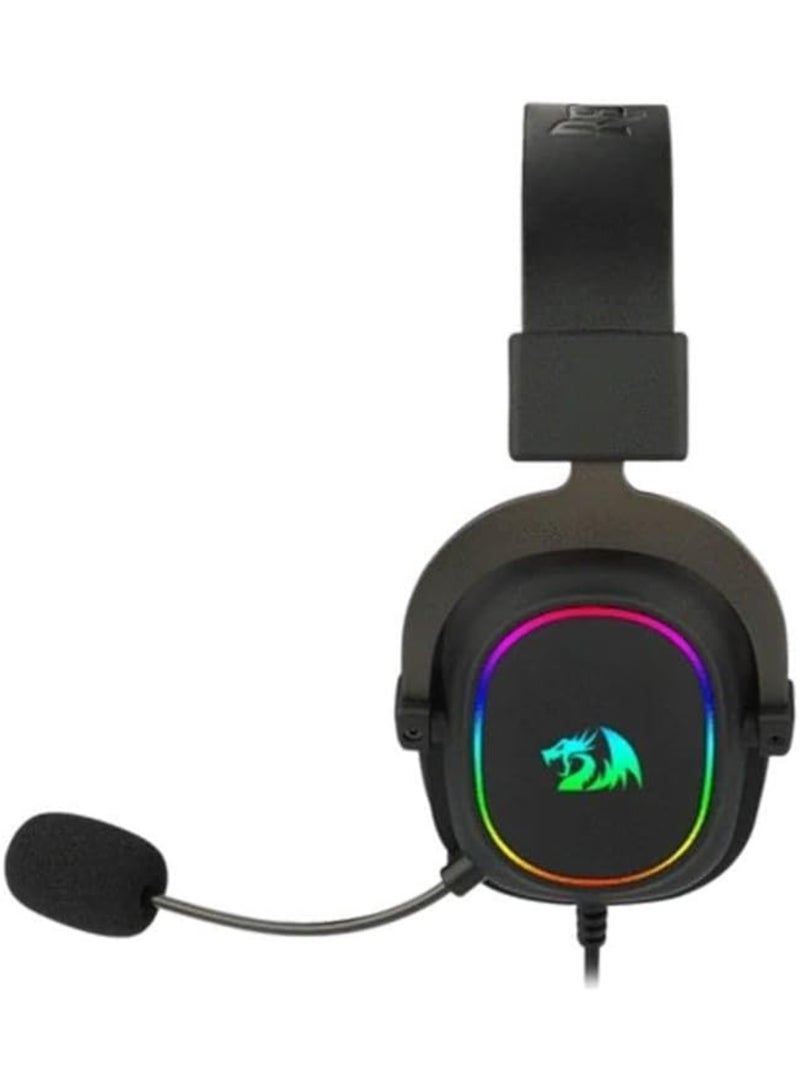Redragon H510 Zeus-X RGB Wired Gaming Headset - 7.1 Surround Sound - 53MM Audio Drivers in Memory Foam Ear Pads w/Reliable Fabric Cover- Multi Platforms Headphone - USB Powered for PC/PS4/NS