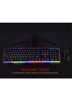 Redragon K577R Kali Mechanical Gaming Keyboard - RED Switches - RAINBOW - عربي/eng