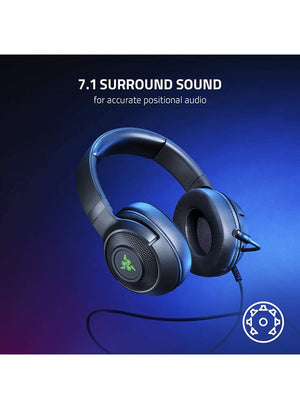 Razer Kraken V3 X, Wired Usb Gaming Headset, Black,