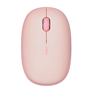 RAPOO M650 Bluetooth Multi-Device Silent Mouse, Dual Mode Bluetooth + 2.4G Wireless Mouse, 9 Months Battery Life, Switch up to 3 Devices, 2-Year Warranty - PINK