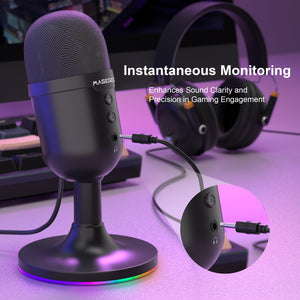 MageGee Fantasy Wired Gaming Microphone BLACK