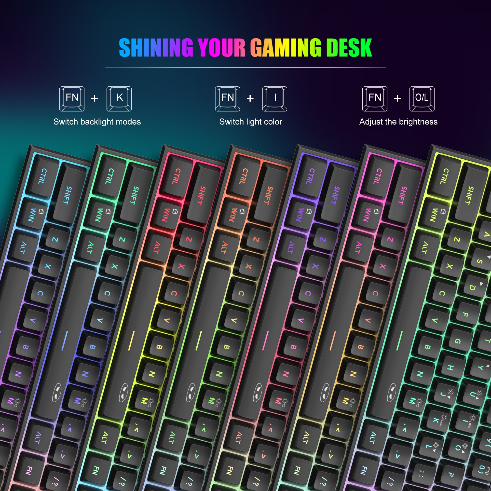 MageGee TS91 Wired Membrane Keyboard (black)