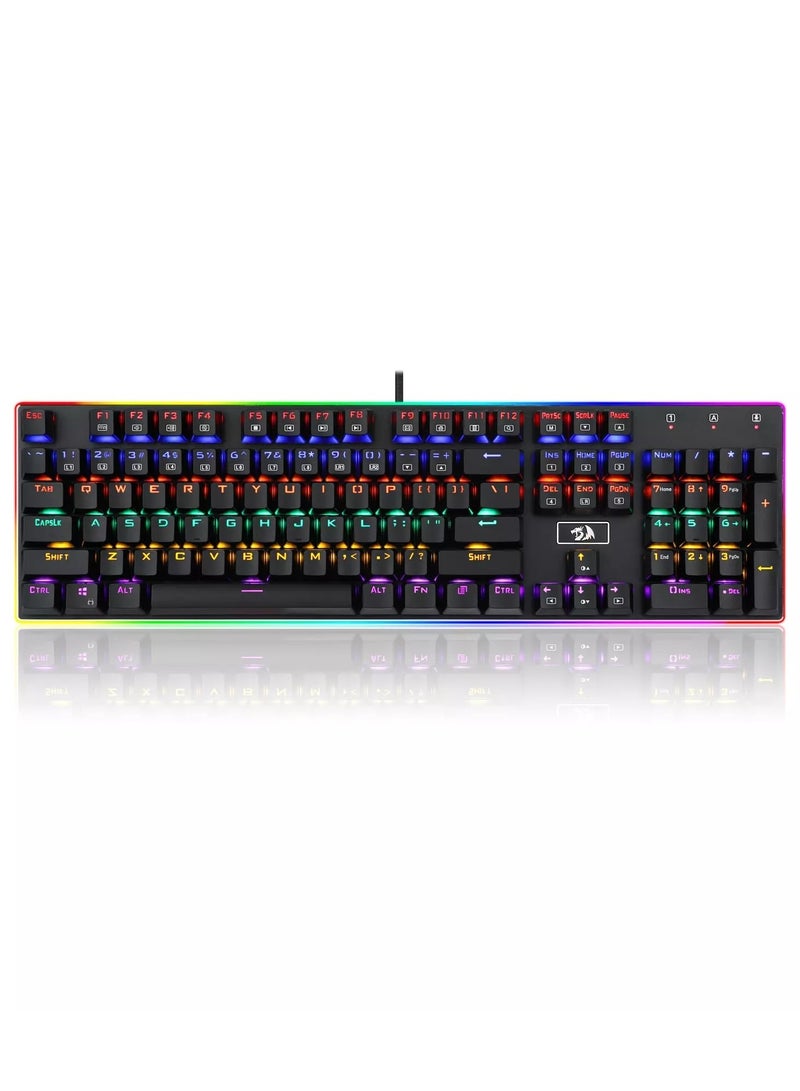 Redragon K577R Kali Mechanical Gaming Keyboard - RED Switches - RAINBOW - عربي/eng