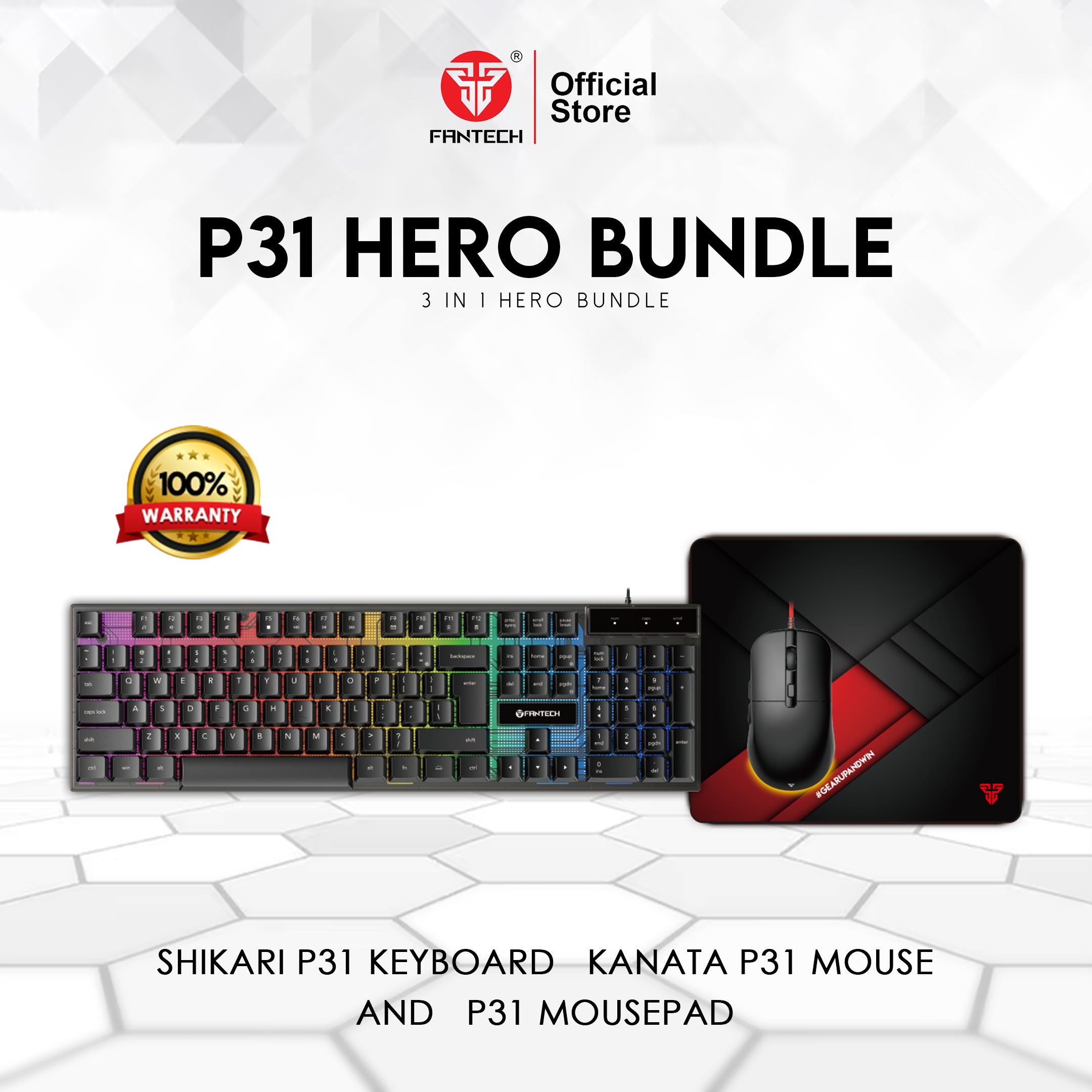 Fantech GamFantech Gaming Hero Bundle – P31ing Hero Bundle – P31