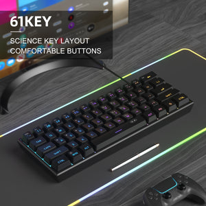 MageGee TS91 Wired Membrane Keyboard (black)