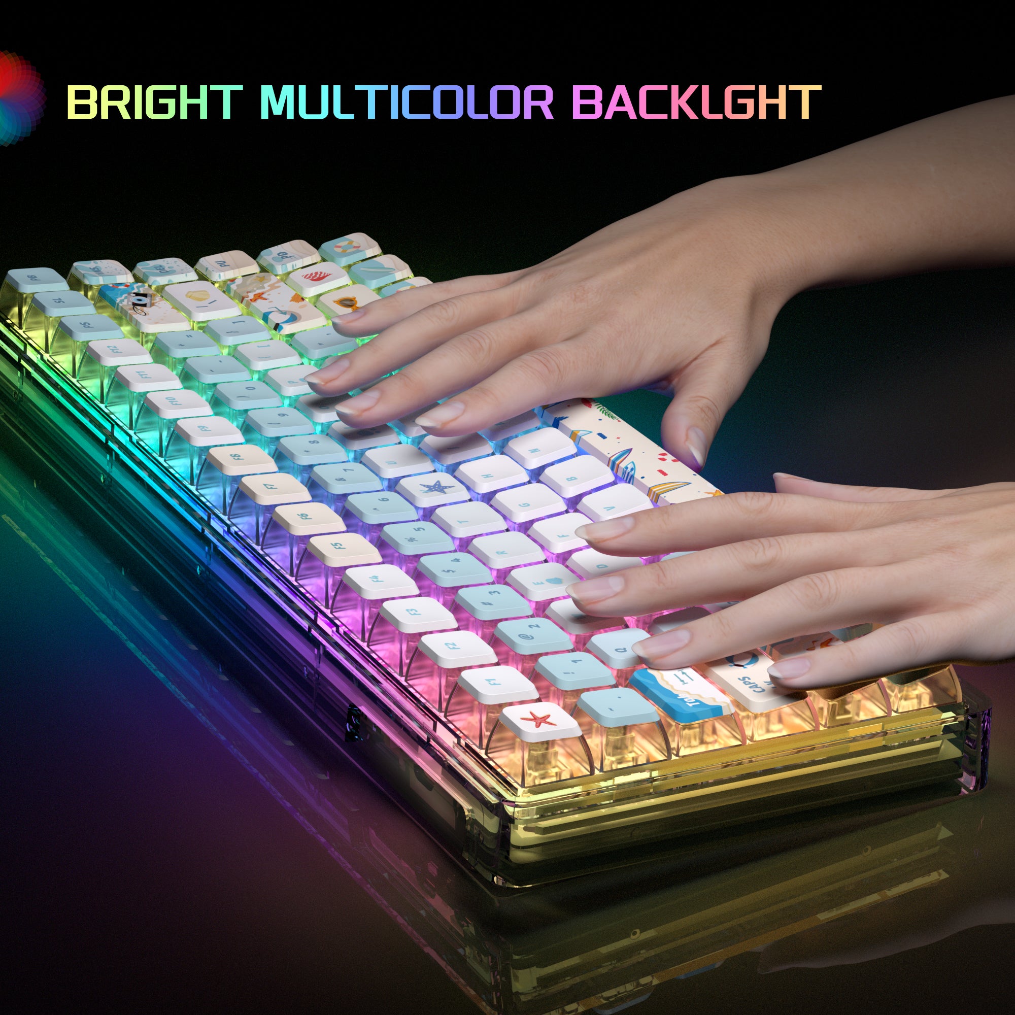 MageGee Light84 Wired Mechanical Keyboard (CRYSTAL SWITCH)