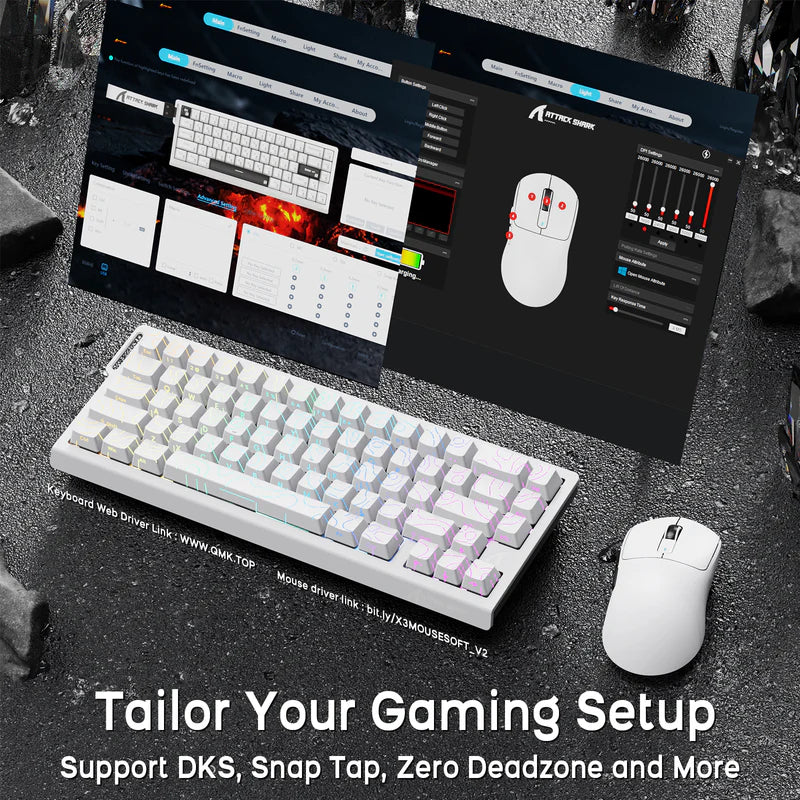 ATTACK SHARK X68HE Magnetic Keyboard With X3 Gaming Mouse Set