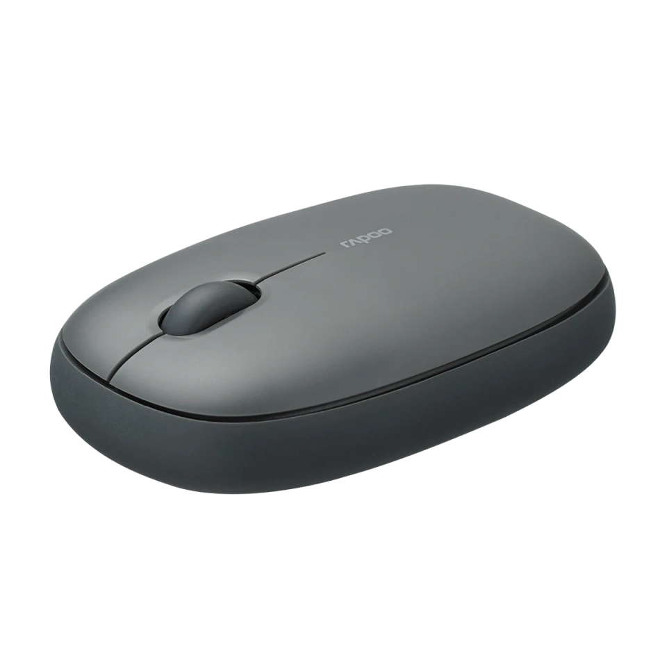RAPOO M650 Bluetooth Multi-Device Silent Mouse, Dual Mode Bluetooth + 2.4G Wireless Mouse, 9 Months Battery Life, Switch up to 3 Devices, 2-Year Warranty - Dark Grey