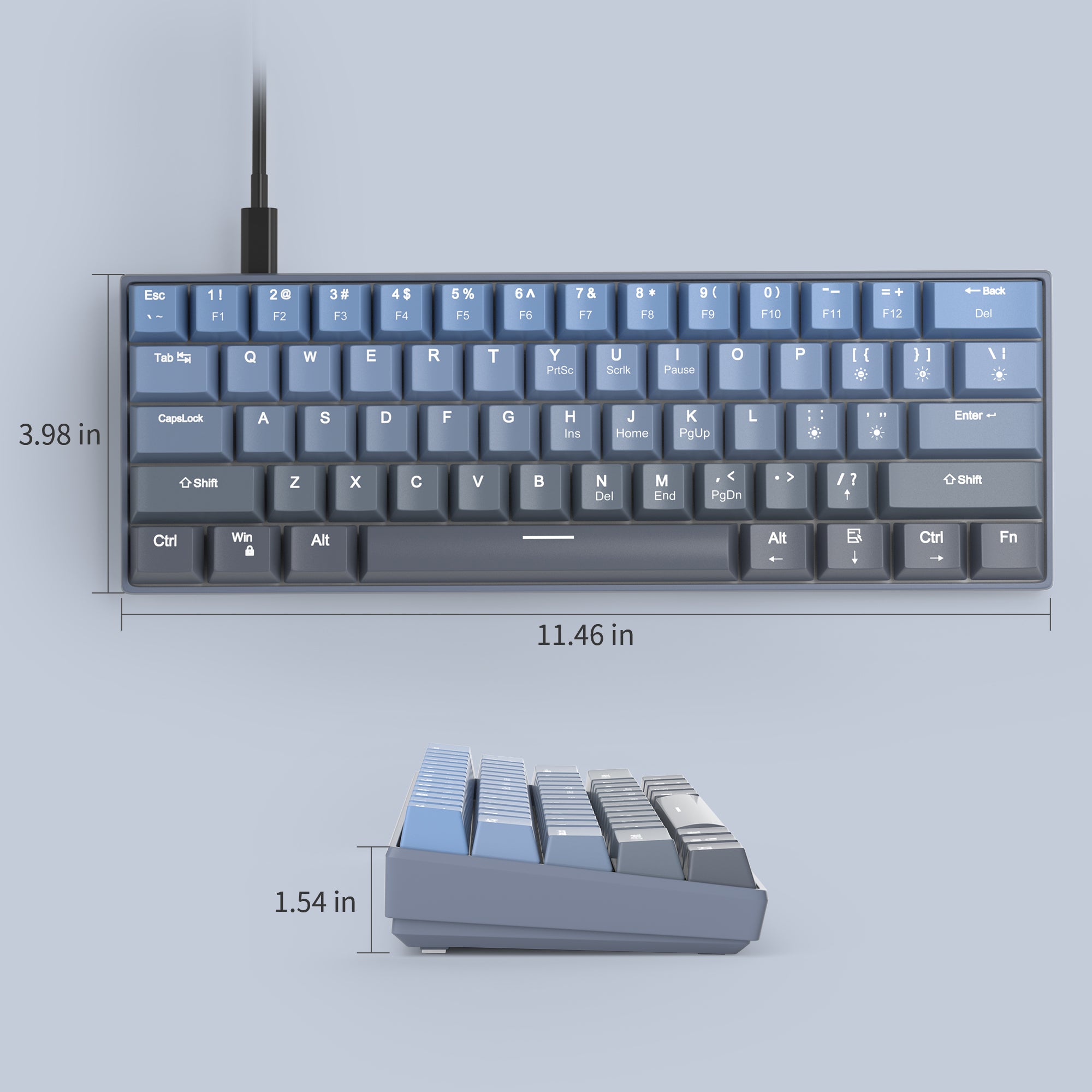 MageGee STAR61 Wired Mechanical Keyboard (YELLOW SWITCH)