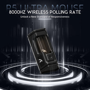 ATTACK SHARK R5 Ultra Carbon Fiber Wireless 8K PAW3950MAX Gaming Mouse with 8K Coiled Cable