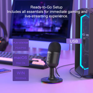 MageGee Fantasy Wired Gaming Microphone WHITE