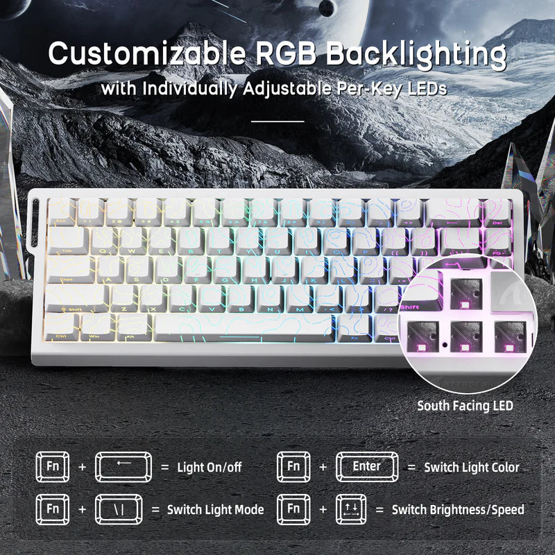 ATTACK SHARK X68HE Magnetic Keyboard With X3 Gaming Mouse Set