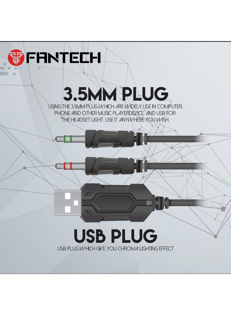 FANTECH HG20 Chief II RGB Gaming Headset Black