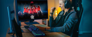 REDRAGON K565R RUDRA ELITE Rainbow Backlit Mechanical Gaming Keyboard Blue SWITCH - عربي/eng