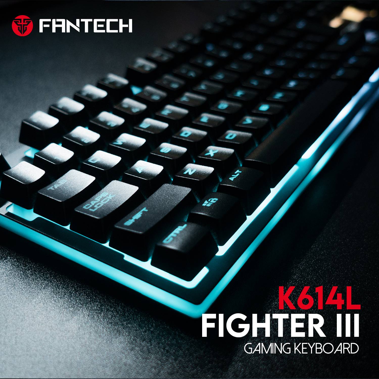 Fantech K614L Fighter III RGB Wired Gaming Keyboard Black