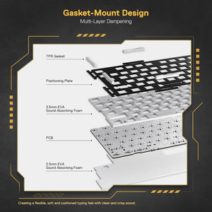 Redragon K649 78% Wired Gasket RGB Gaming Keyboard