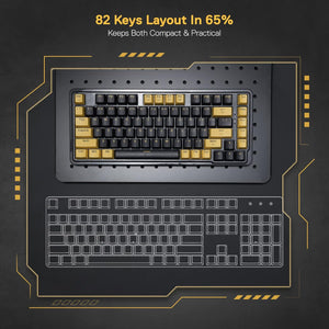 Redragon K649 78% Wired Gasket RGB Gaming Keyboard