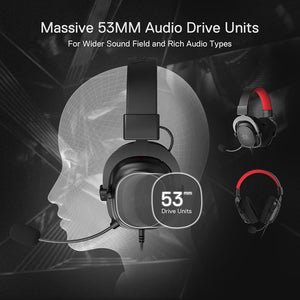 Redragon H510 Zeus‑X RGB Gaming Headset – Wired 7.1 Surround, 53 mm Drivers, RGB, Detachable Mic