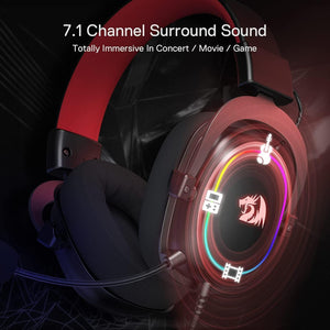 Redragon H510 Zeus‑X RGB Gaming Headset – Wired 7.1 Surround, 53 mm Drivers, RGB, Detachable Mic