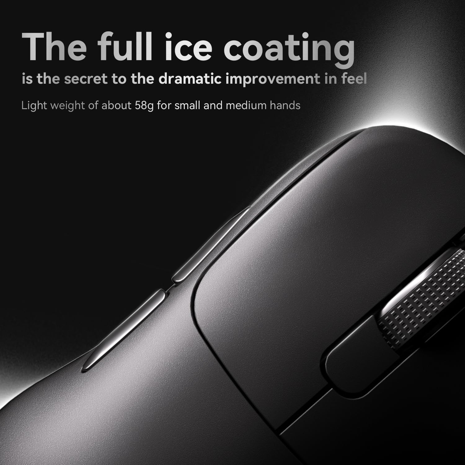 AJAZZ AJ-179 Apex 42000 DPI Magnetic Charging Station with TFT Display Mouse-PAW 3950 Sensor-8K Dongle AJ179 (Black)