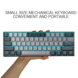 MageGee STAR61 Wired Mechanical Keyboard GRAY (BLUE SWITCH)