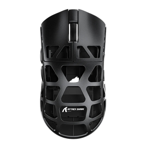 ATTACK SHARK R3 46g Superlight Magnesium Alloy Wireless Gaming Mouse, BT/2.4G/Wired Computer Mouse, 8KHz Polling Rate, PAW3395 26K DPI Sensor Programmable Mice Griptape for PC/Laptop/Mac (Black)