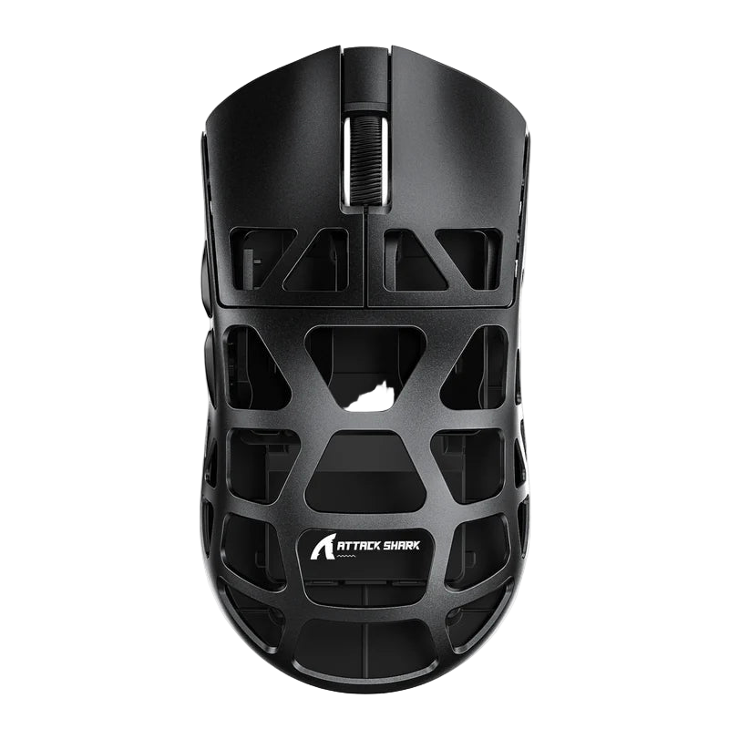 ATTACK SHARK R3 46g Superlight Magnesium Alloy Wireless Gaming Mouse, BT/2.4G/Wired Computer Mouse, 8KHz Polling Rate, PAW3395 26K DPI Sensor Programmable Mice Griptape for PC/Laptop/Mac (Black)