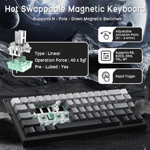 ATTACK SHARK X68HE Magnetic Keyboard With X3 Gaming Mouse Set