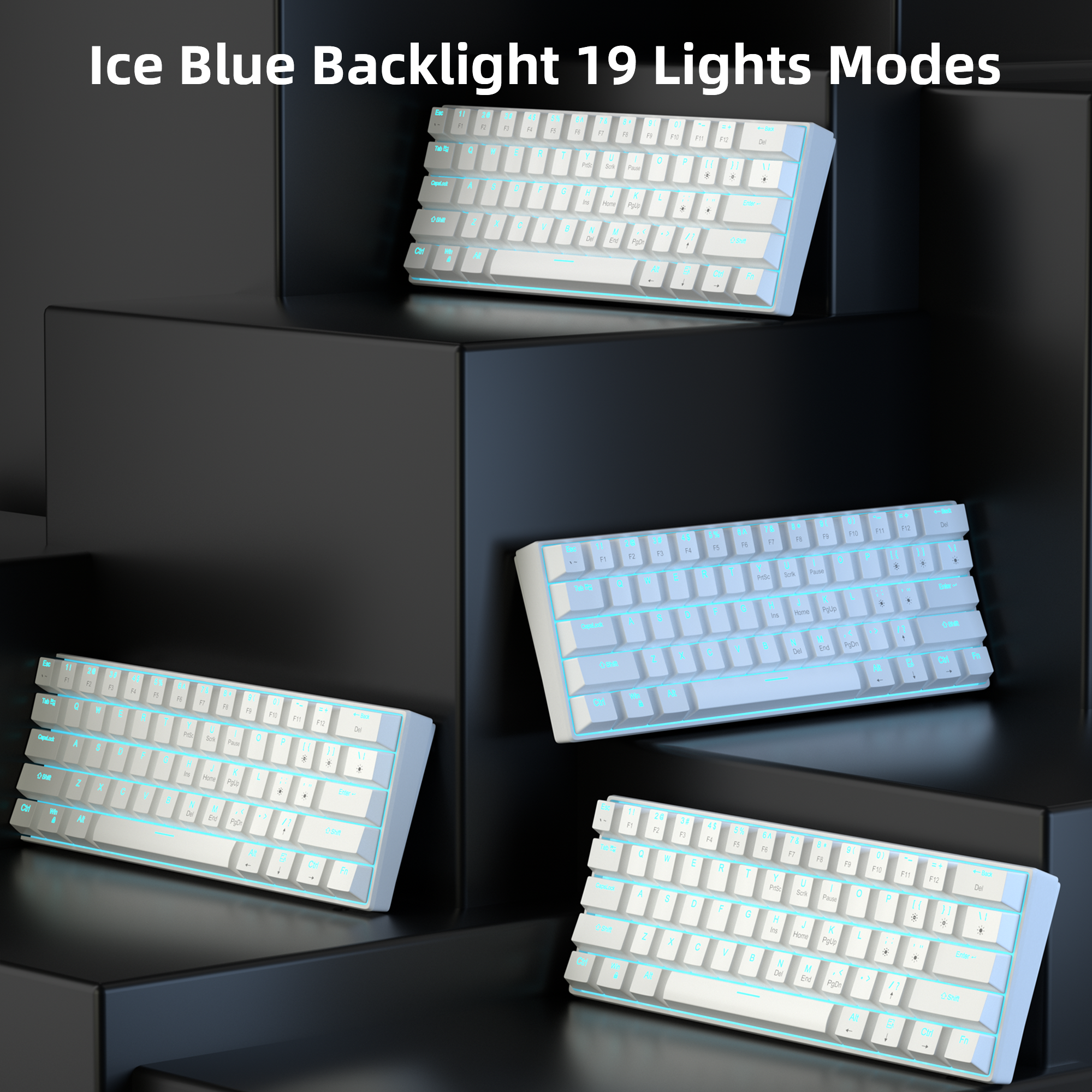 MageGee STAR61 Wired Mechanical Keyboard RED SWITCH