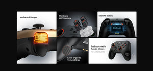 GameSir Nova 2 Lite Wireless PC Controller with Hall Effect Joysticks & Triggers, 2.4G & Wired 1000Hz Polling Rate, Remappable Buttons - Compatible with PC/Switch/Steam/Android (Grey)
