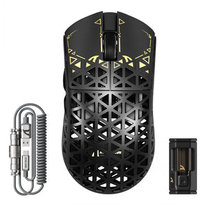 ATTACK SHARK R5 Ultra Carbon Fiber Wireless 8K PAW3950MAX Gaming Mouse with 8K Coiled Cable