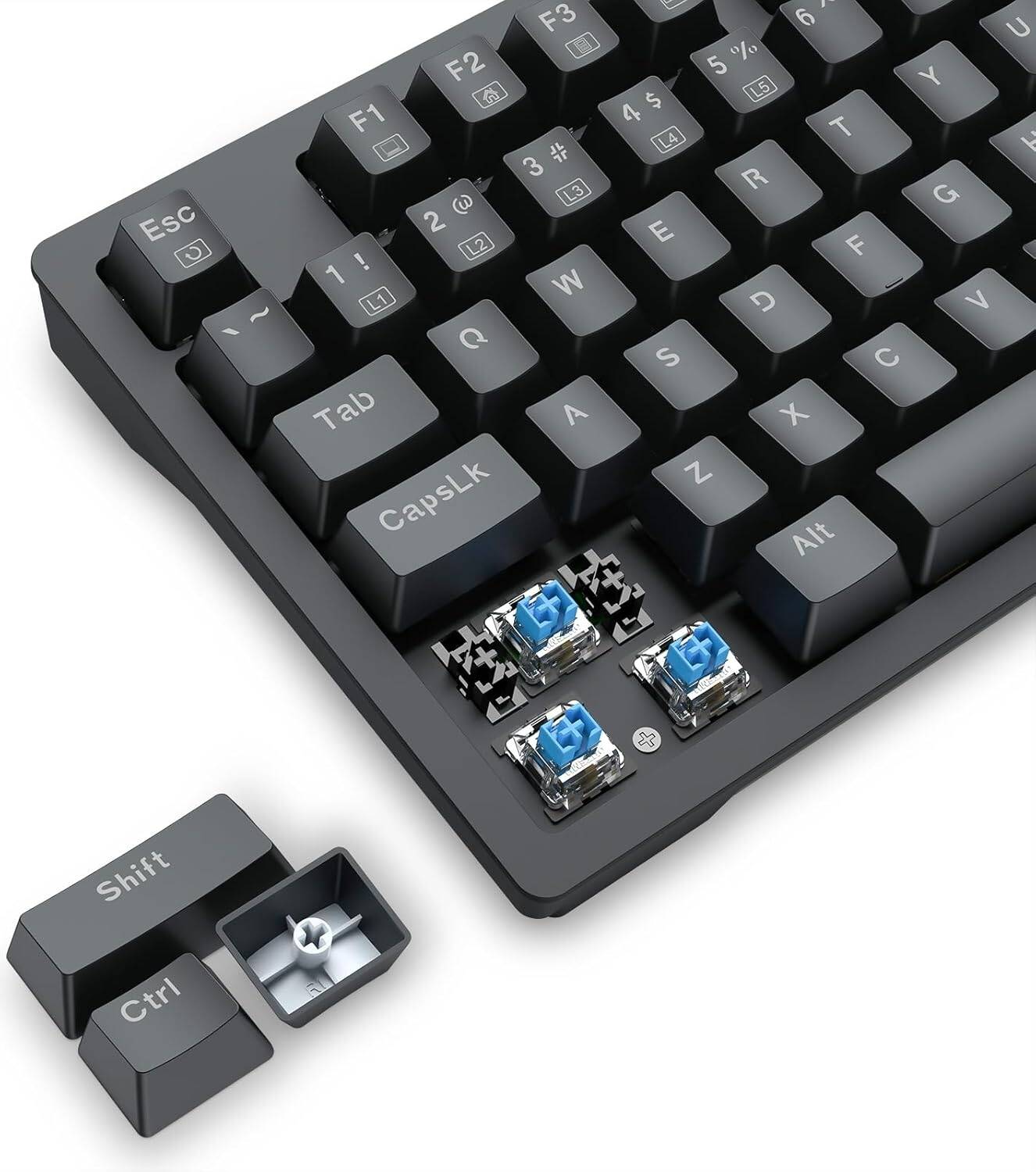K679 RGB Gaming Keyboard, 104 Keys Wired Mechanical Keyboard