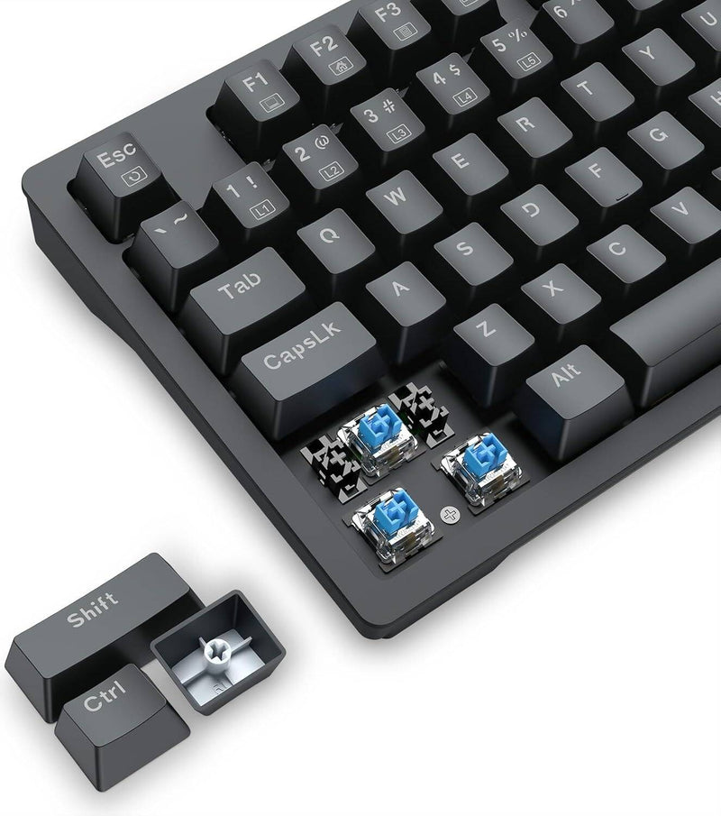 K679 RGB Gaming Keyboard, 104 Keys Wired Mechanical Keyboard