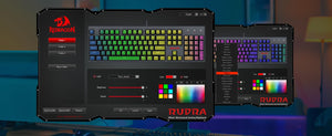REDRAGON K565R RUDRA ELITE Rainbow Backlit Mechanical Gaming Keyboard Blue SWITCH - عربي/eng
