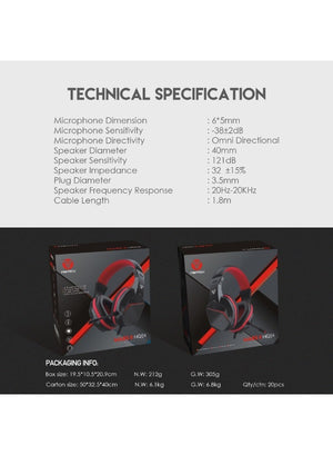FANTECH MARS II HQ54 WIRED GAMING HEADSET