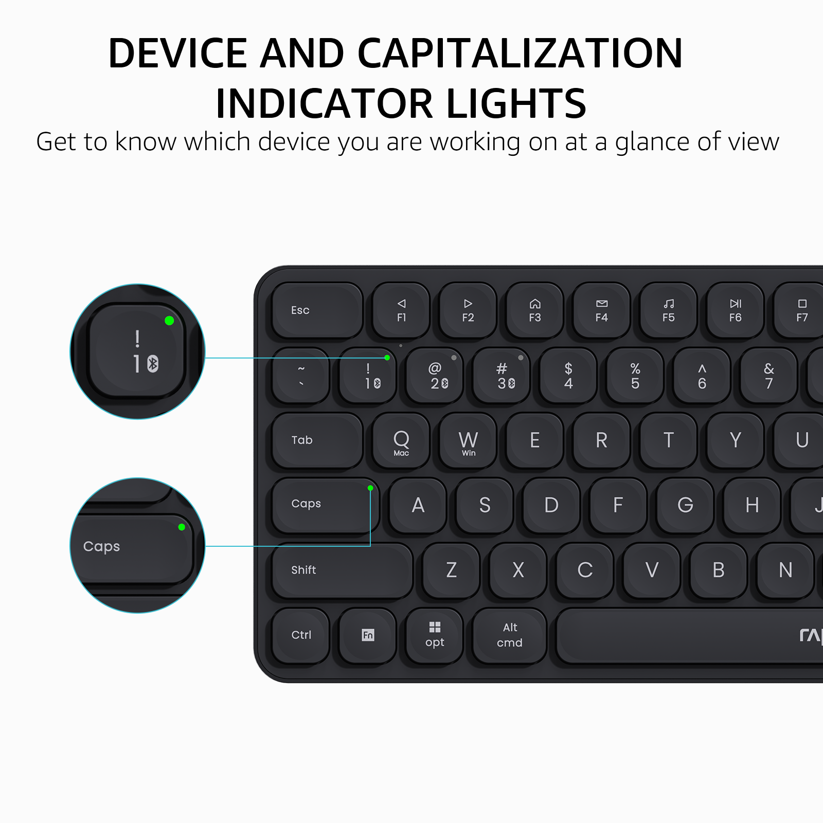 Rapoo E9050L Multi-Device Wireless Keyboard Blade-Series