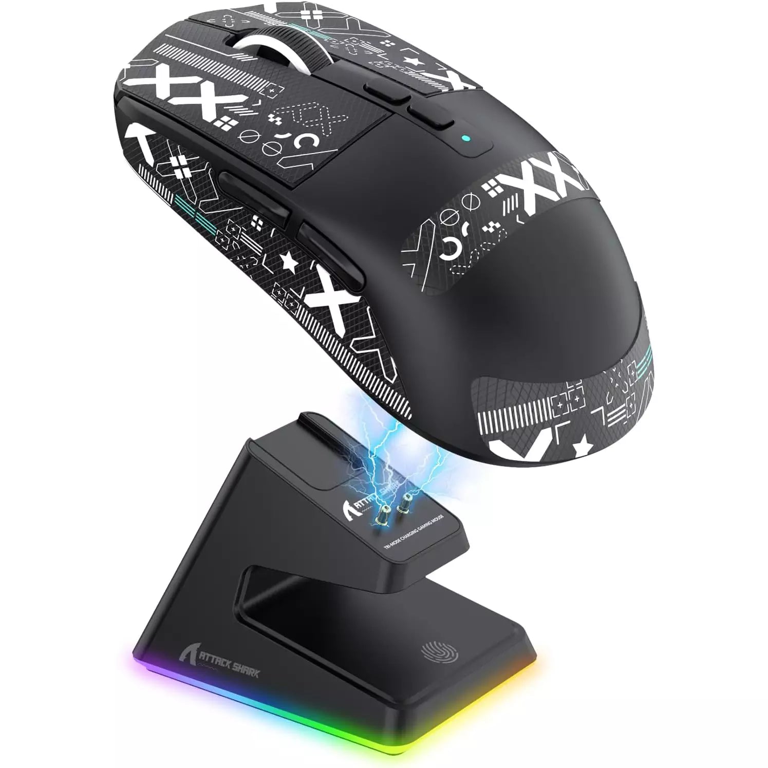 ATTACK SHARK X6 Three Modes Gaming Mouse With Charging Dock