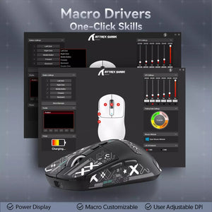 ATTACK SHARK X6 Three Modes Gaming Mouse With Charging Dock