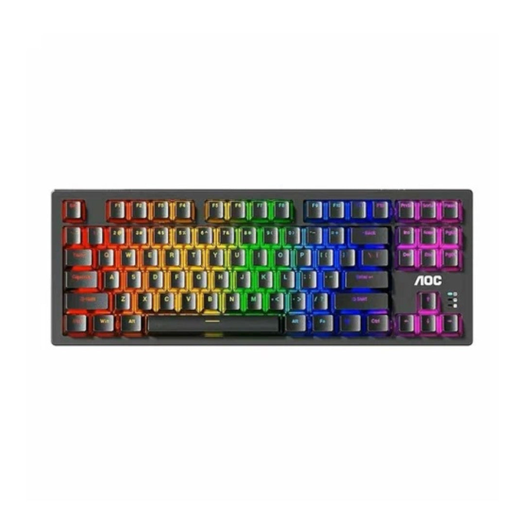 Keyboard AOC-GK230 Black Squre Blue Switch USB