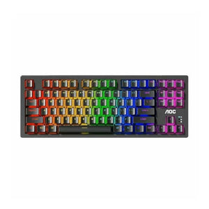 Keyboard AOC-GK230 Black Squre Blue Switch USB
