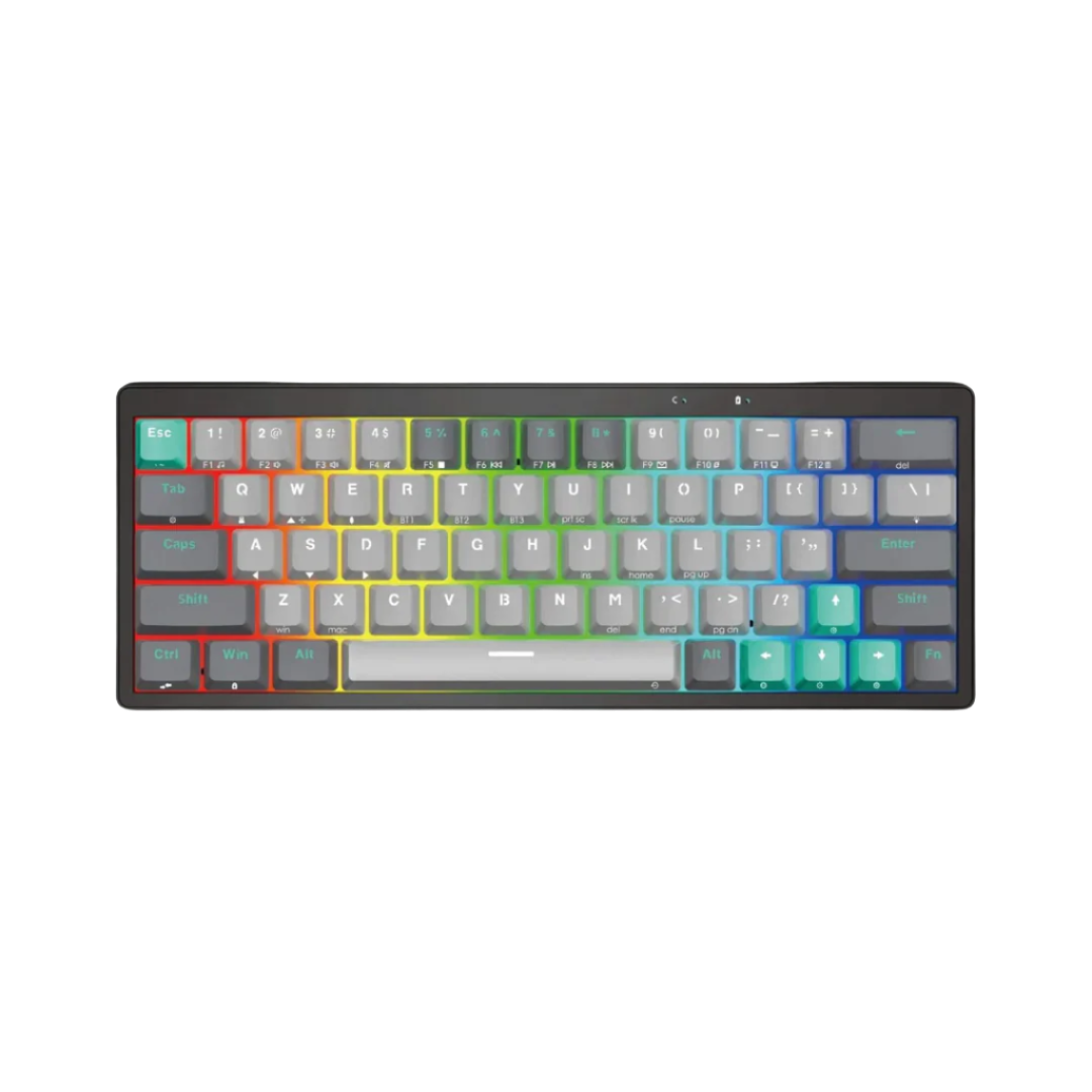 FANTECH ATOM PRO63 MK912 Tri-Mode (BT / 2.4Gha / Wired) 60% Mechanical Gaming Keyboard – Hot Swap  | MERCURY