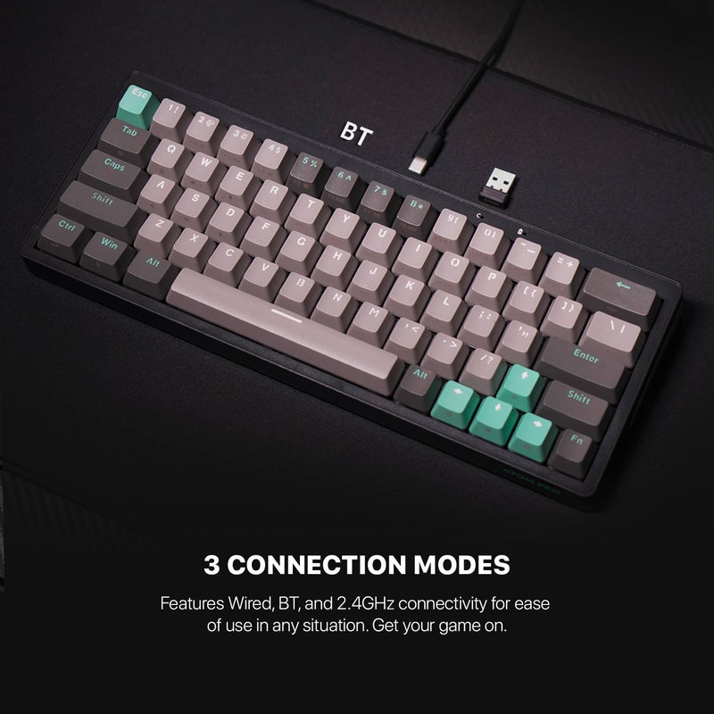 FANTECH ATOM PRO63 MK912 Tri-Mode (BT / 2.4Gha / Wired) 60% Mechanical Gaming Keyboard – Hot Swap  | MERCURY