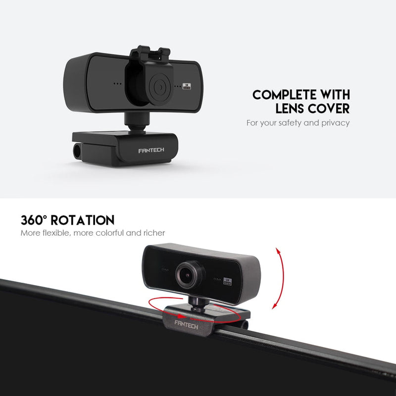 Fantech C30 LUMINOUS Quad HD 2K Webcam With Built-In Microphone
