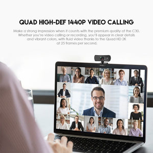 Fantech C30 LUMINOUS Quad HD 2K Webcam With Built-In Microphone