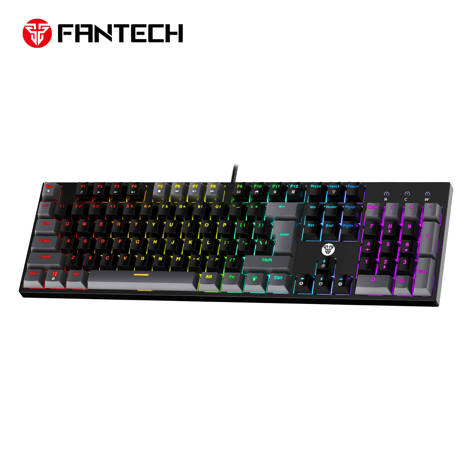 FANTECH ATOM104 MK886V2 GAMING MECHANICAL KEYBOARD - SUMI EDITION BLACK